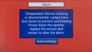 Alarm Screen