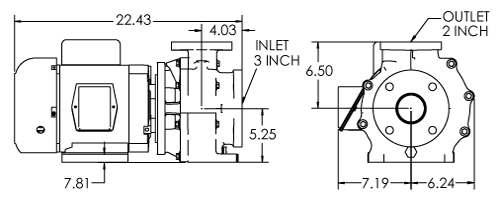 3x2-6 pump spec dimensions