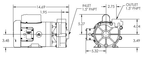 45012.354 pump spec dimensions