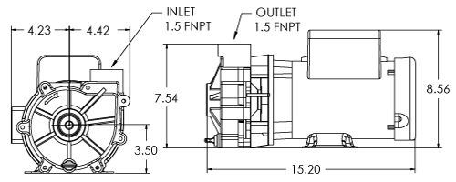 45026.104 pump spec dimensions