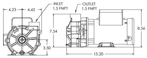45072.304 pump spec dimensions