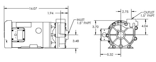 45152.304 pump spec dimensions