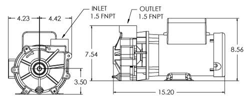 45202.304 pump spec dimensions