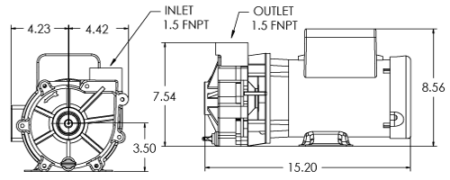 45206.104 pump spec dimensions