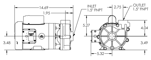 47012.306 pump spec dimensions