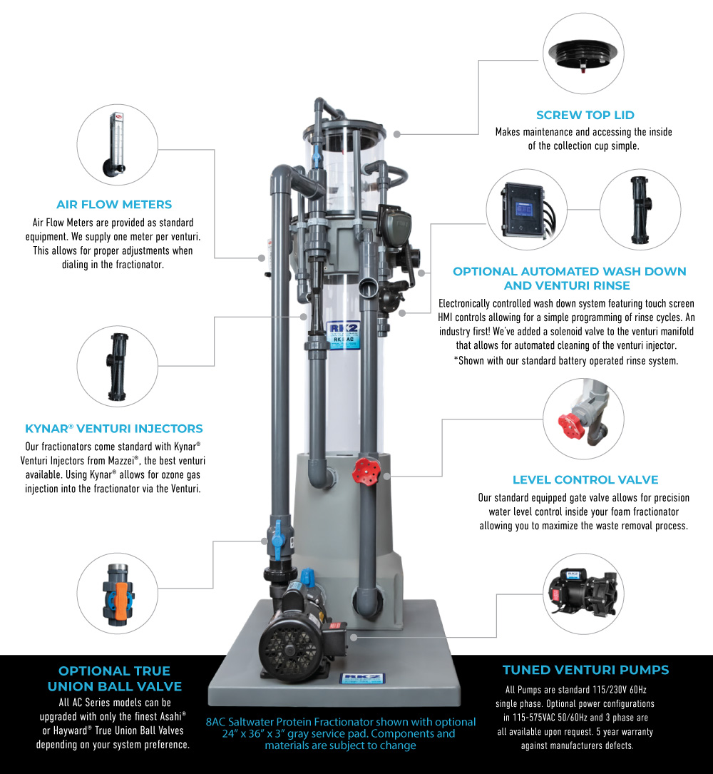 saltwater protein fractionators AC series